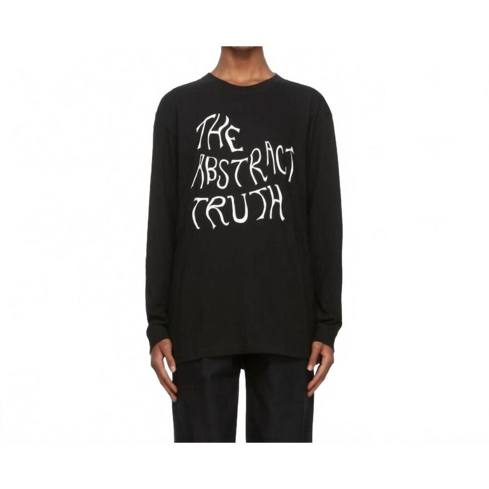 NEW NICHOLAS DALEY abstract truth t-shirt in black